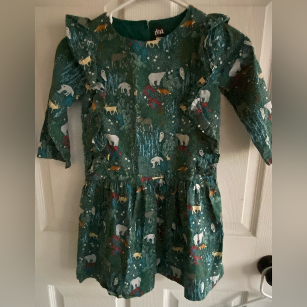 Tea Collection woodland print dress